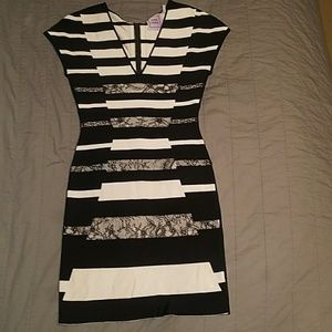Herver Leger  striped dress